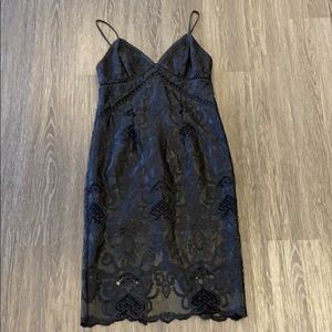 Black lace dress